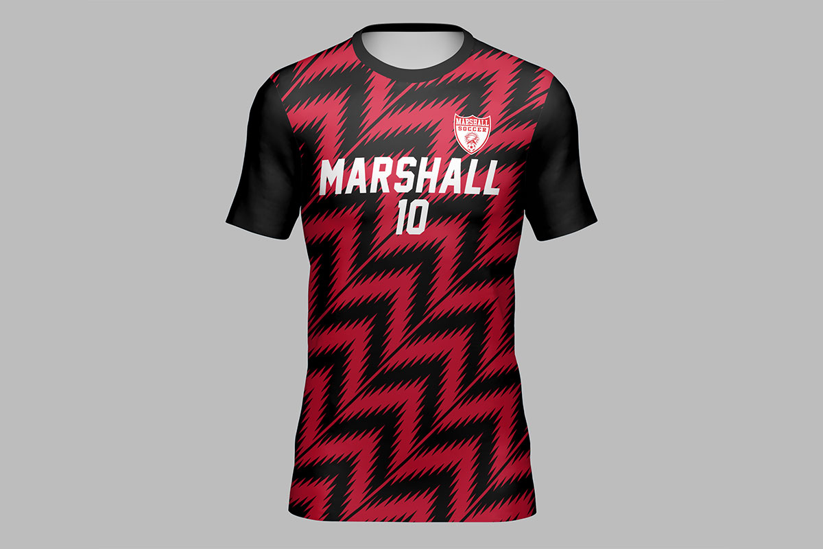 custom sublimated soccer uniform top