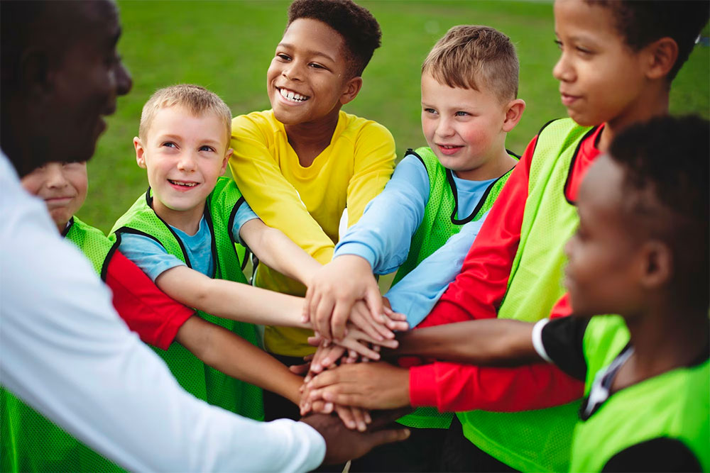 youth soccer camp team